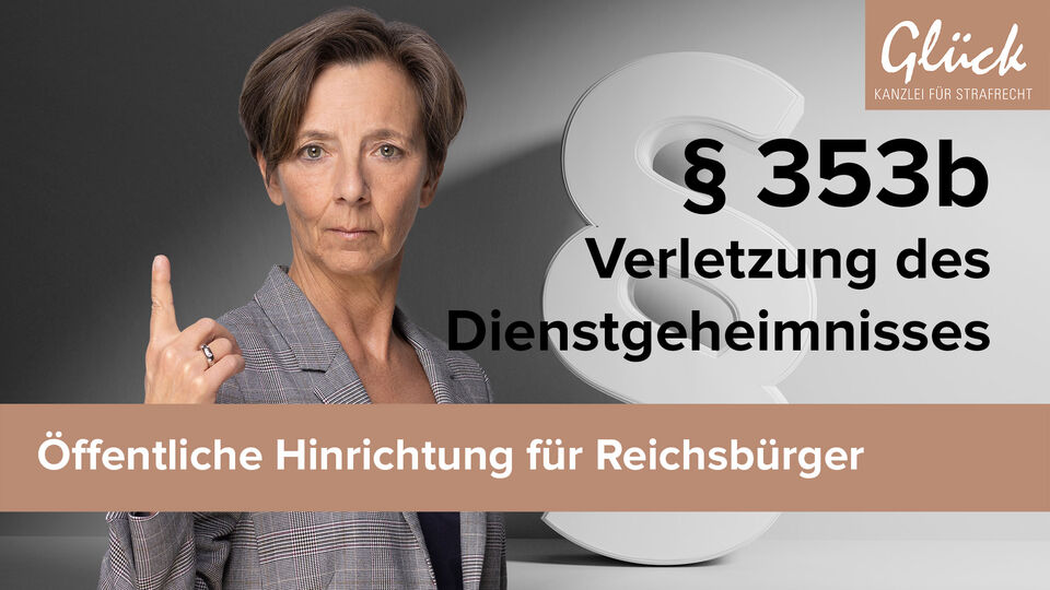 Verletzung des Dienstgeheimnisses nach § 353b StGB dargestellt durch Paragraphenzeichen