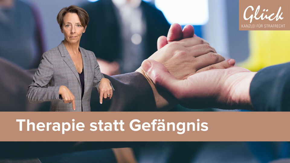 Therapie statt Freiheitsstrafe im anwaltlichen Kontext mit helfenden Händen