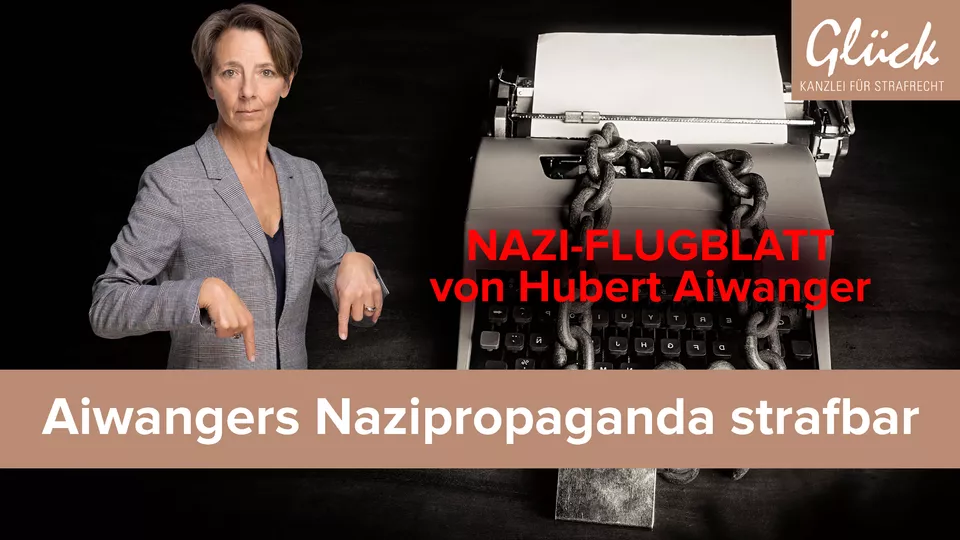 NS-Propaganda im Kontext eines Flugblatts auf Schreibmaschine