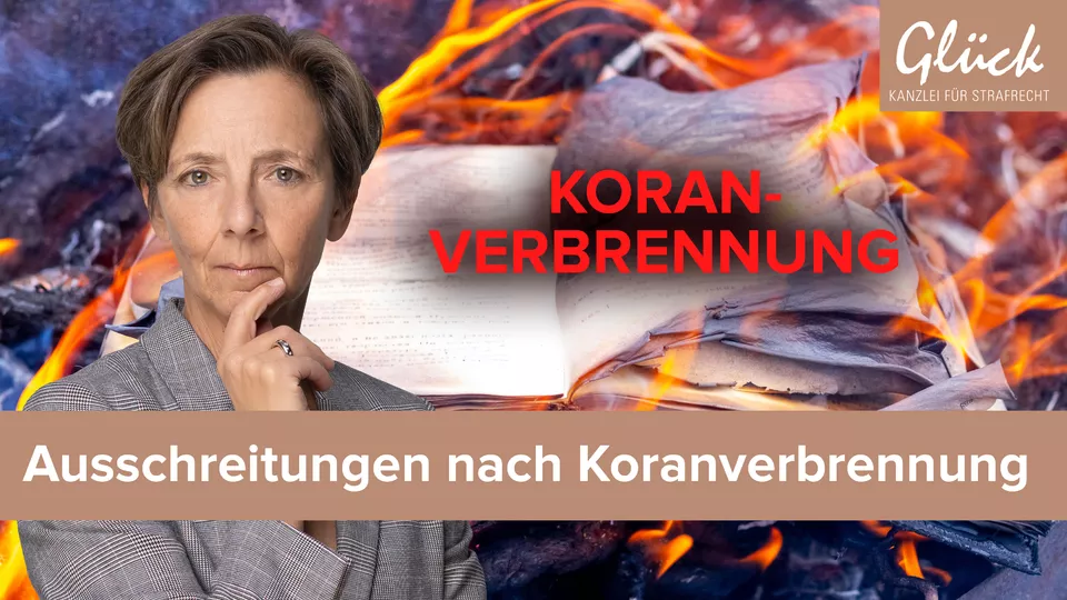 Brennendes Buch als Symbol für Diskussion um Religionsfreiheit