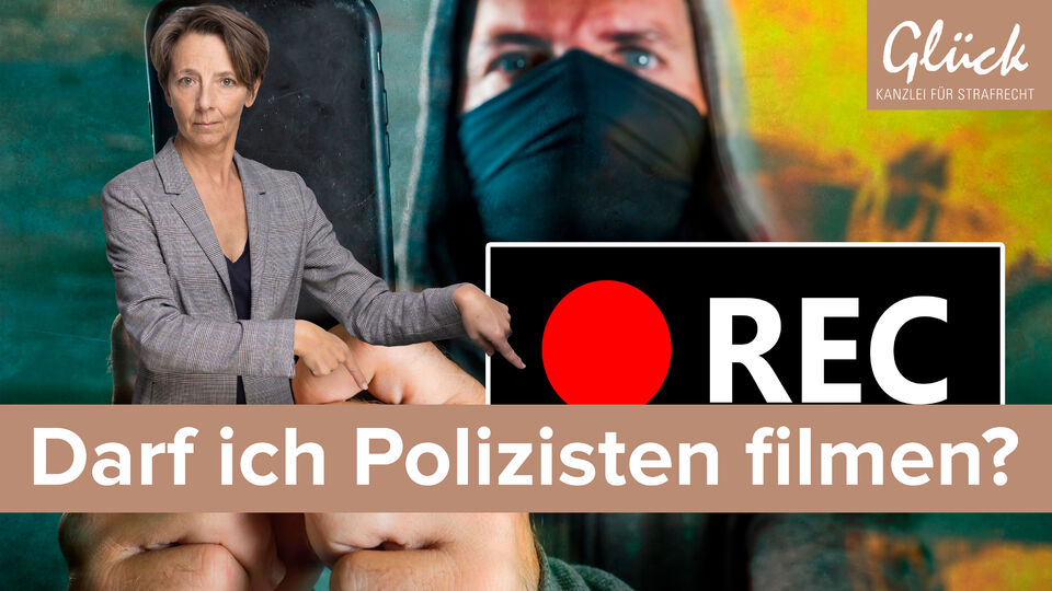 Polizei filmen mit Smartphone im Einsatzumfeld