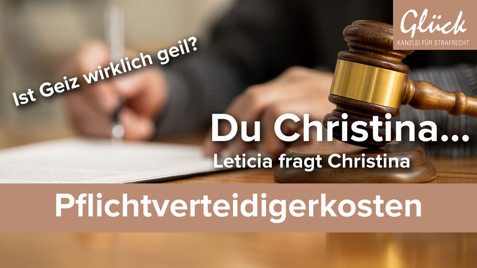 Pflichtverteidiger im Gerichtssaal symbolisch dargestellt