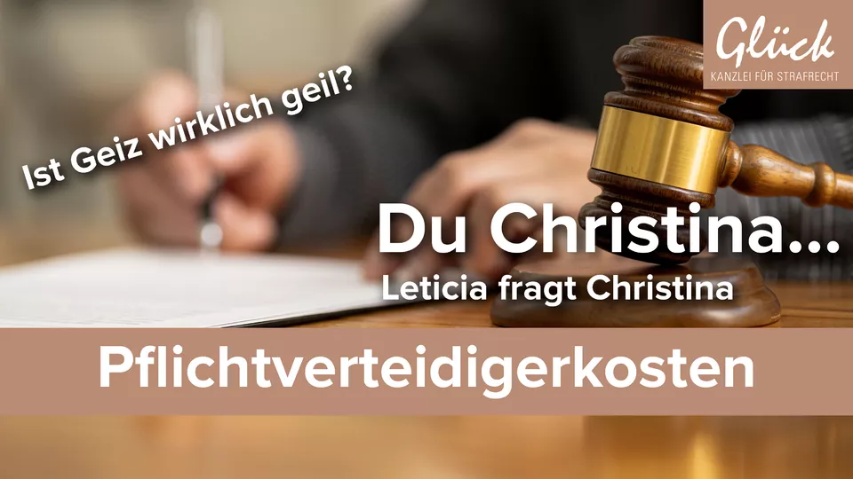 Pflichtverteidiger im Gerichtssaal symbolisch dargestellt