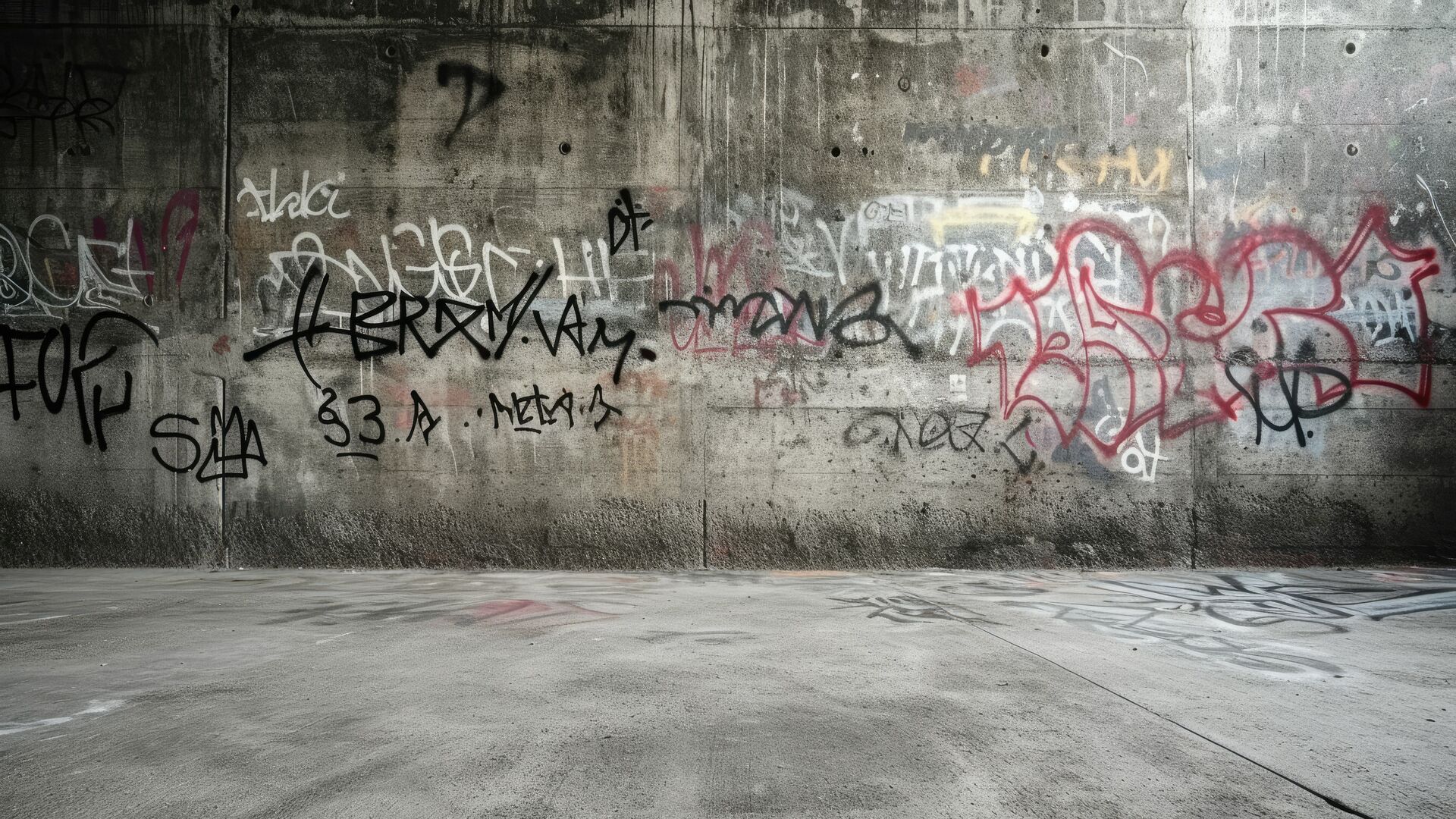 Graffiti an einer Wand-Hinweis auf jugendtypische Straftaten wie Sachbeschädigung, Thema Strafverteidigung im Jugenstrafrecht